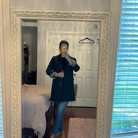 Topshop Green Peacoat - Picture 2 of 9